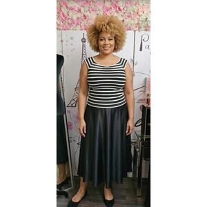 #135​ MSRP $200 NWOT R&M RICHARDS ILLUSION STRIPE SATIN GOWN ♡SIZE 16♡